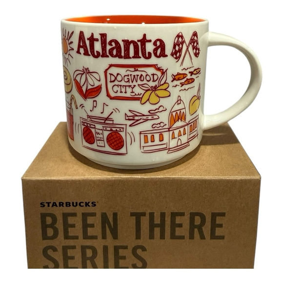 Starbucks Been There Series Atlanta Mug 14 oz Dogwood City Coffee Cup NEW IN BOX - Picture 2 of 8